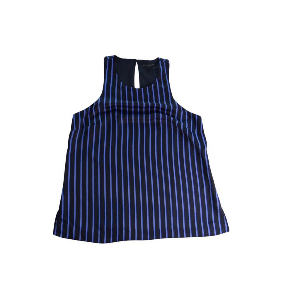Banana Republic Chic‎ Striped Tank Top - Navy & Blue